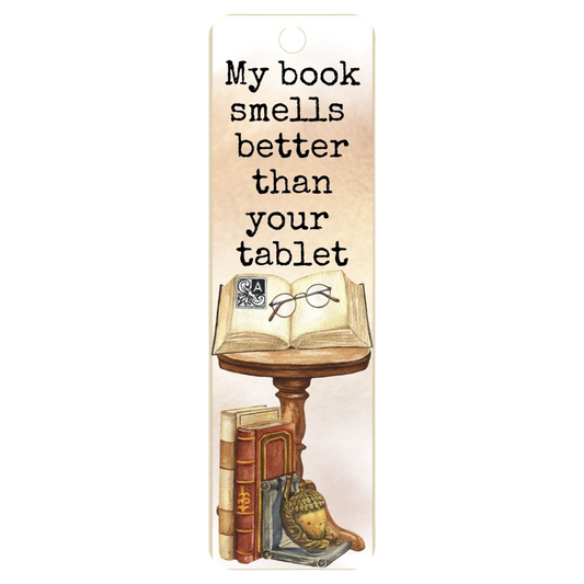 Book over Tablet Bookmark