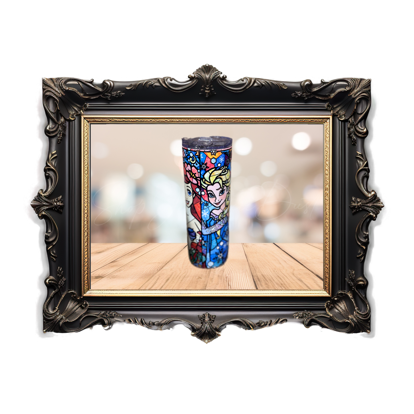 Stained Glass Disney Princess Tumbler