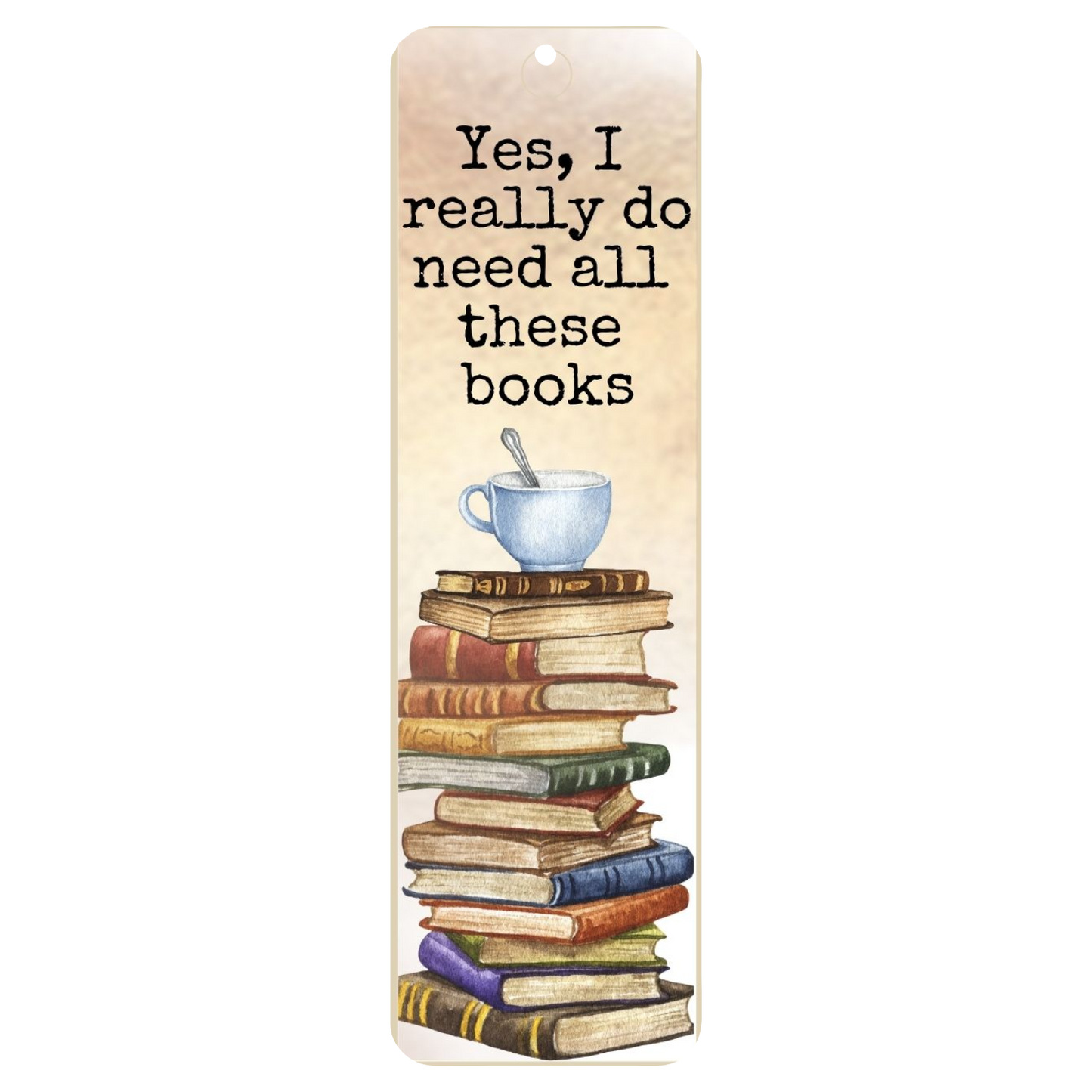 I Need These Books Bookmark