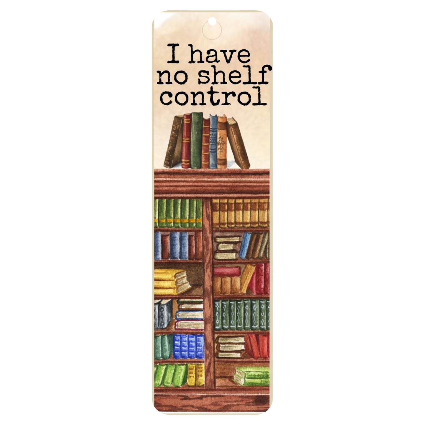 No Shelf Control Bookmark