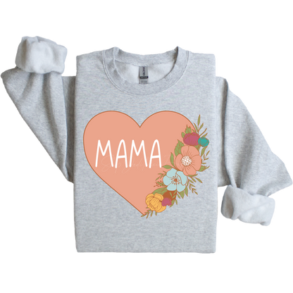 Mama's Floral Heart