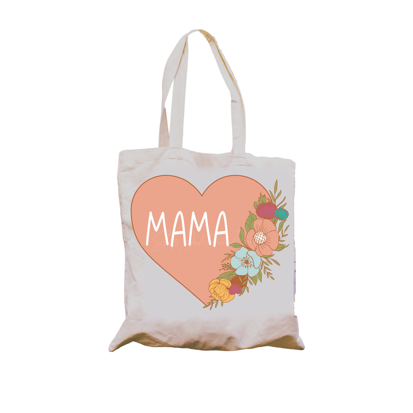 Mama's Floral Heart